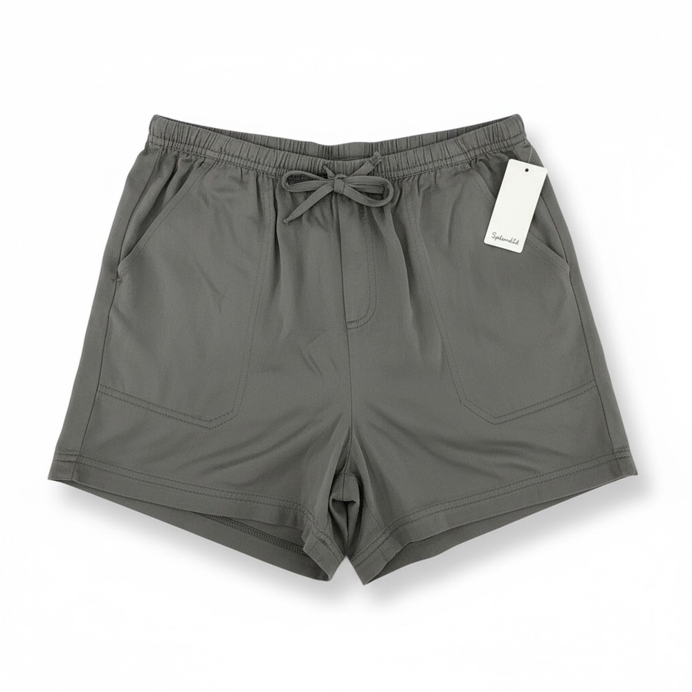 Splendid Shorts Womens Small‎ Olive Green Drawstring Elastic Waist Pocketed NWT - Picture 14 of 14